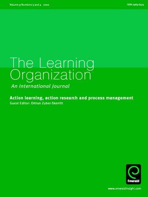 cover image of The Learning Organization, Volume 9, Issue 3 & 4